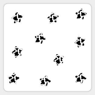 Cute Cow Pattern Stars Magnet